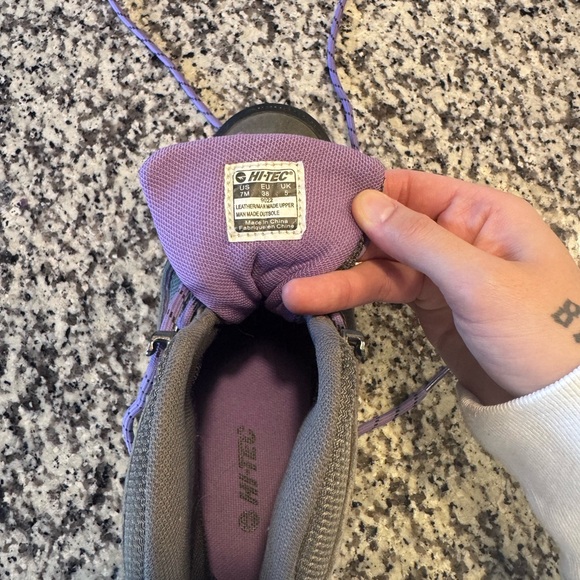 Hi-Tec Women's Purple and Black Athletic Boots - Picture 3 of 3